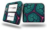 Linear Cosmos Teal - Decal Style Vinyl Skin compatible with Nintendo 2DS - 2DS NOT INCLUDED
