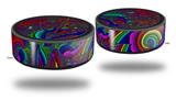 Skin Wrap Decal Set 2 Pack for Amazon Echo Dot 2 - And This Is Your Brain On Drugs (2nd Generation ONLY - Echo NOT INCLUDED)