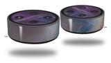 Skin Wrap Decal Set 2 Pack for Amazon Echo Dot 2 - Purple Orange (2nd Generation ONLY - Echo NOT INCLUDED)