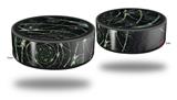 Skin Wrap Decal Set 2 Pack for Amazon Echo Dot 2 - Spirals2 (2nd Generation ONLY - Echo NOT INCLUDED)