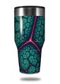 Skin Decal Wrap for Walmart Ozark Trail Tumblers 40oz - Linear Cosmos Teal (TUMBLER NOT INCLUDED)