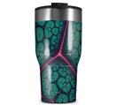 WraptorSkinz Skin Wrap compatible with 2017 and newer RTIC Tumblers 30oz Linear Cosmos Teal (TUMBLER NOT INCLUDED)