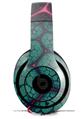 WraptorSkinz Skin Decal Wrap compatible with Beats Studio 2 and 3 Wired and Wireless Headphones Linear Cosmos Teal Skin Only (HEADPHONES NOT INCLUDED)