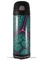 Skin Decal Wrap compatible with Thermos Funtainer 16oz Bottle Linear Cosmos Teal (BOTTLE NOT INCLUDED) by WraptorSkinz
