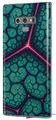 Decal style Skin Wrap compatible with Samsung Galaxy Note 9 Linear Cosmos Teal