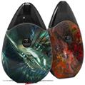 Skin Decal Wrap 2 Pack compatible with Suorin Drop Hyperspace 06 VAPE NOT INCLUDED