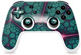 Skin Decal Wrap works with Original Google Stadia Controller Linear Cosmos Teal Skin Only CONTROLLER NOT INCLUDED