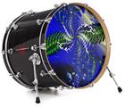 Decal Skin works with most 24" Bass Kick Drum Heads Hyperspace Entry - DRUM HEAD NOT INCLUDED