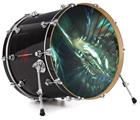 Decal Skin works with most 24" Bass Kick Drum Heads Hyperspace 06 - DRUM HEAD NOT INCLUDED