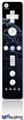 Wii Remote Controller Face ONLY Skin - Blue Fern