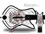 Sketch Decal Style Skin - fits Warriors Of Rock Guitar Hero Guitar (GUITAR NOT INCLUDED)