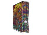 Fire And Water Decal Style Skin for XBOX 360 Slim Vertical
