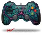 Linear Cosmos Teal - Decal Style Skin compatible with Logitech F310 Gamepad Controller (CONTROLLER SOLD SEPARATELY)