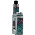 Skin Decal Wrap compatible with Smok AL85 Alien Baby Linear Cosmos Teal VAPE NOT INCLUDED