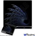 Decal Skin compatible with Sony PS3 Slim Blue Fern