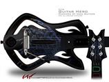 Blue Fern Decal Style Skin - fits Warriors Of Rock Guitar Hero Guitar (GUITAR NOT INCLUDED)