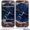 iPhone 4 Decal Style Vinyl Skin - Spherical Space (DOES NOT fit newer iPhone 4S)