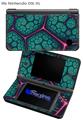Linear Cosmos Teal - Decal Style Skin compatible with Nintendo DSi XL (DSi SOLD SEPARATELY)