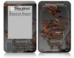 Car Wreck - Decal Style Skin fits Amazon Kindle 3 Keyboard (with 6 inch display)