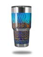 Skin Decal Wrap compatible with Yeti Tumbler Rambler 30 oz Dancing Lilies (TUMBLER NOT INCLUDED)