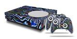 WraptorSkinz Decal Skin Wrap Set works with 2016 and newer XBOX One S Console and 2 Controllers Butterfly2