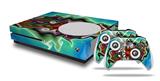 WraptorSkinz Decal Skin Wrap Set works with 2016 and newer XBOX One S Console and 2 Controllers Butterfly