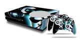 WraptorSkinz Decal Skin Wrap Set works with 2016 and newer XBOX One S Console and 2 Controllers Metal