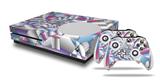 WraptorSkinz Decal Skin Wrap Set works with 2016 and newer XBOX One S Console and 2 Controllers Paper Cut