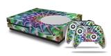 WraptorSkinz Decal Skin Wrap Set works with 2016 and newer XBOX One S Console and 2 Controllers Spiral