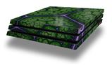 Vinyl Decal Skin Wrap compatible with Sony PlayStation 4 Pro Console Linear Cosmos Green (PS4 NOT INCLUDED)
