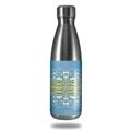 Skin Decal Wrap compatible with RTIC Water Bottle 17oz Organic Bubbles (BOTTLE NOT INCLUDED)