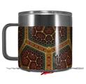 Skin Decal Wrap compatible with Yeti Coffee Mug 14oz Ancient Tiles - 14 oz CUP NOT INCLUDED by WraptorSkinz
