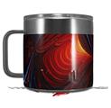 Skin Decal Wrap compatible with Yeti Coffee Mug 14oz Quasar Fire - 14 oz CUP NOT INCLUDED by WraptorSkinz