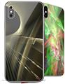2 Decal style Skin Wraps set for Apple iPhone X and XS Pierce
