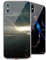 2 Decal style Skin Wraps set for Apple iPhone X and XS Submerged