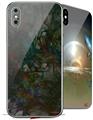 2 Decal style Skin Wraps set for Apple iPhone X and XS Famous Tumors