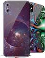 2 Decal style Skin Wraps set for Apple iPhone X and XS Inside