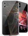 2 Decal style Skin Wraps set for Apple iPhone X and XS Scaly