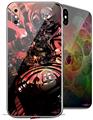 2 Decal style Skin Wraps set for Apple iPhone X and XS Jazz