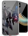 2 Decal style Skin Wraps set for Apple iPhone X and XS Julia Variation