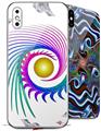 2 Decal style Skin Wraps set for Apple iPhone X and XS Cover