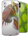 2 Decal style Skin Wraps set for Apple iPhone X and XS Dance
