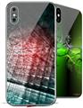2 Decal style Skin Wraps set for Apple iPhone X and XS Crystal