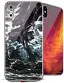 2 Decal style Skin Wraps set for Apple iPhone X and XS Grotto