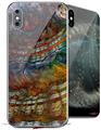 2 Decal style Skin Wraps set for Apple iPhone X and XS Organic 2