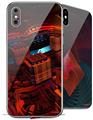 2 Decal style Skin Wraps set for Apple iPhone X and XS Reactor