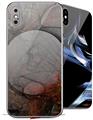 2 Decal style Skin Wraps set for Apple iPhone X and XS Framed