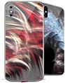 2 Decal style Skin Wraps set for Apple iPhone X and XS Fur