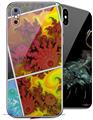 2 Decal style Skin Wraps set for Apple iPhone X and XS Largequilt