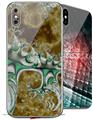 2 Decal style Skin Wraps set for Apple iPhone X and XS New Beginning